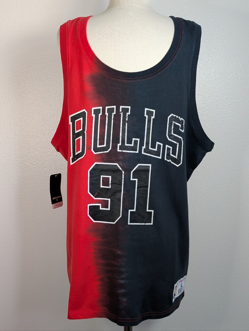 Chicago Bulls Dennis Rodman Men’s NBA Tie Dye Tank Top